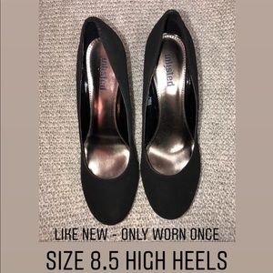 **2 for $32**Size 8.5 Black High Heels - worn once